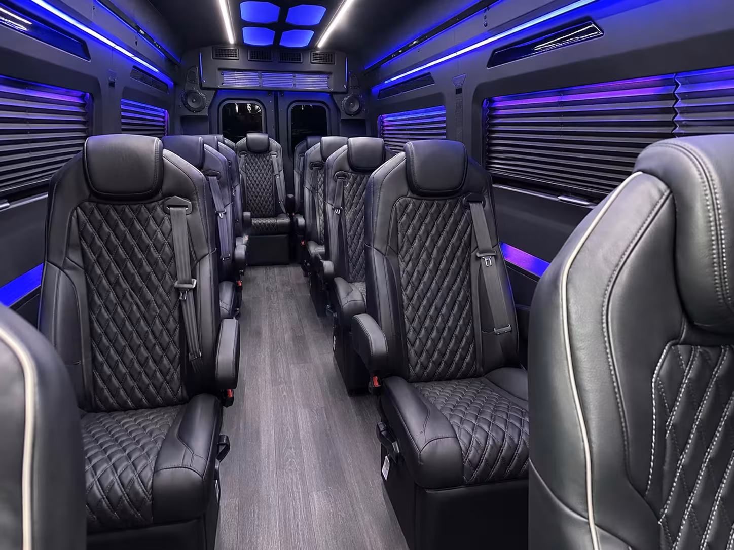 sprinter van with driver inside