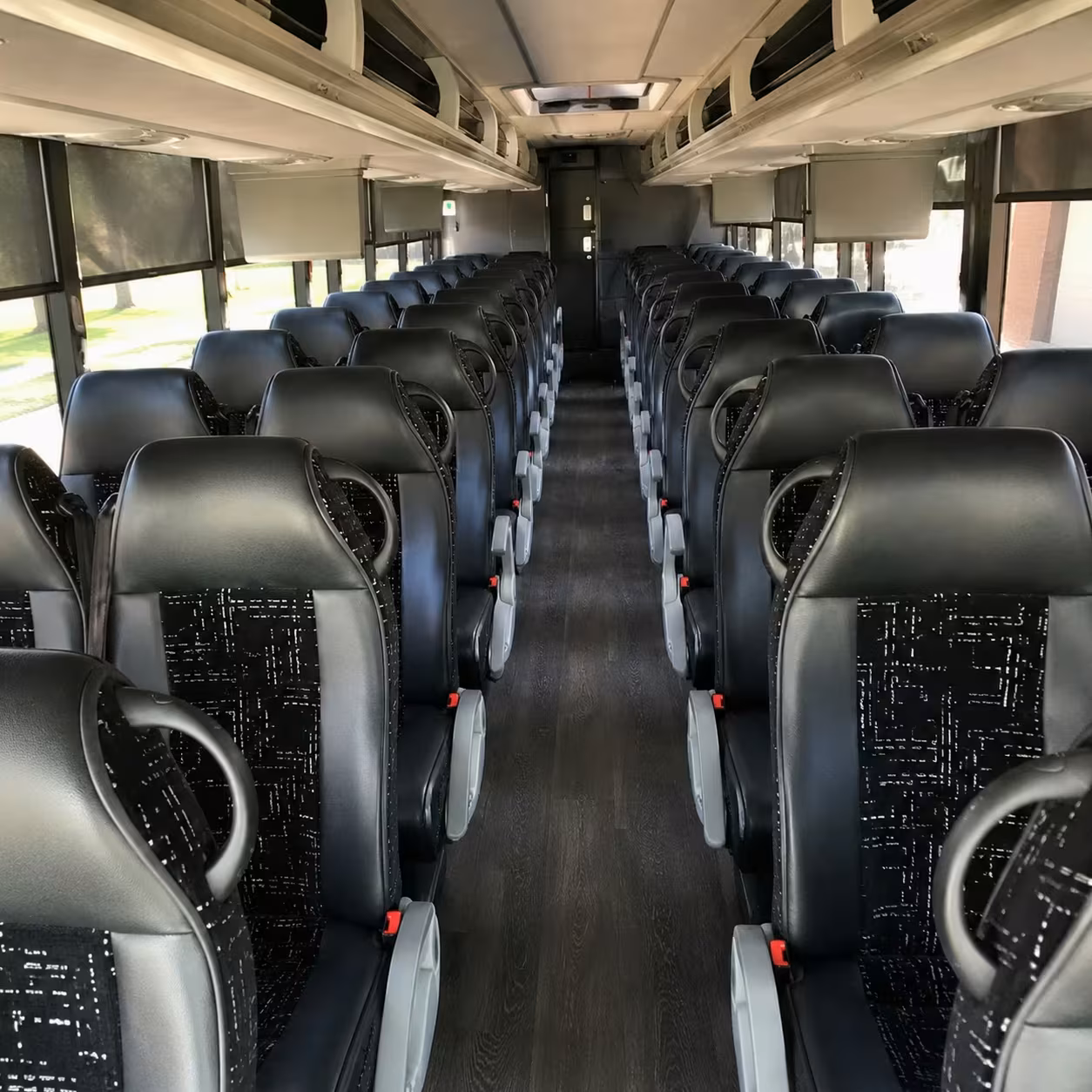 tracy charter bus interior