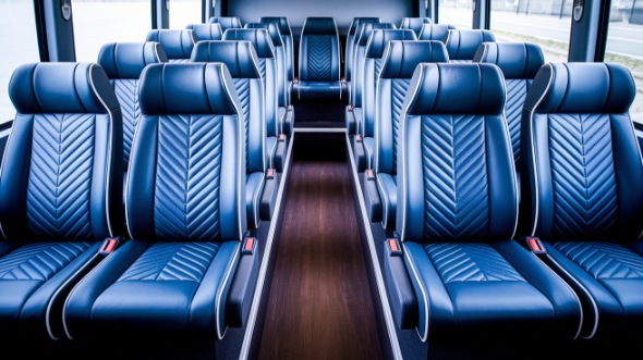 tracy 25 passenger minibus inside