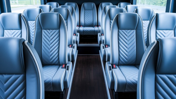 tracy 28 passenger minibus inside