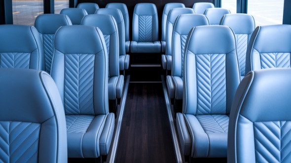 tracy 35 passenger minibus inside